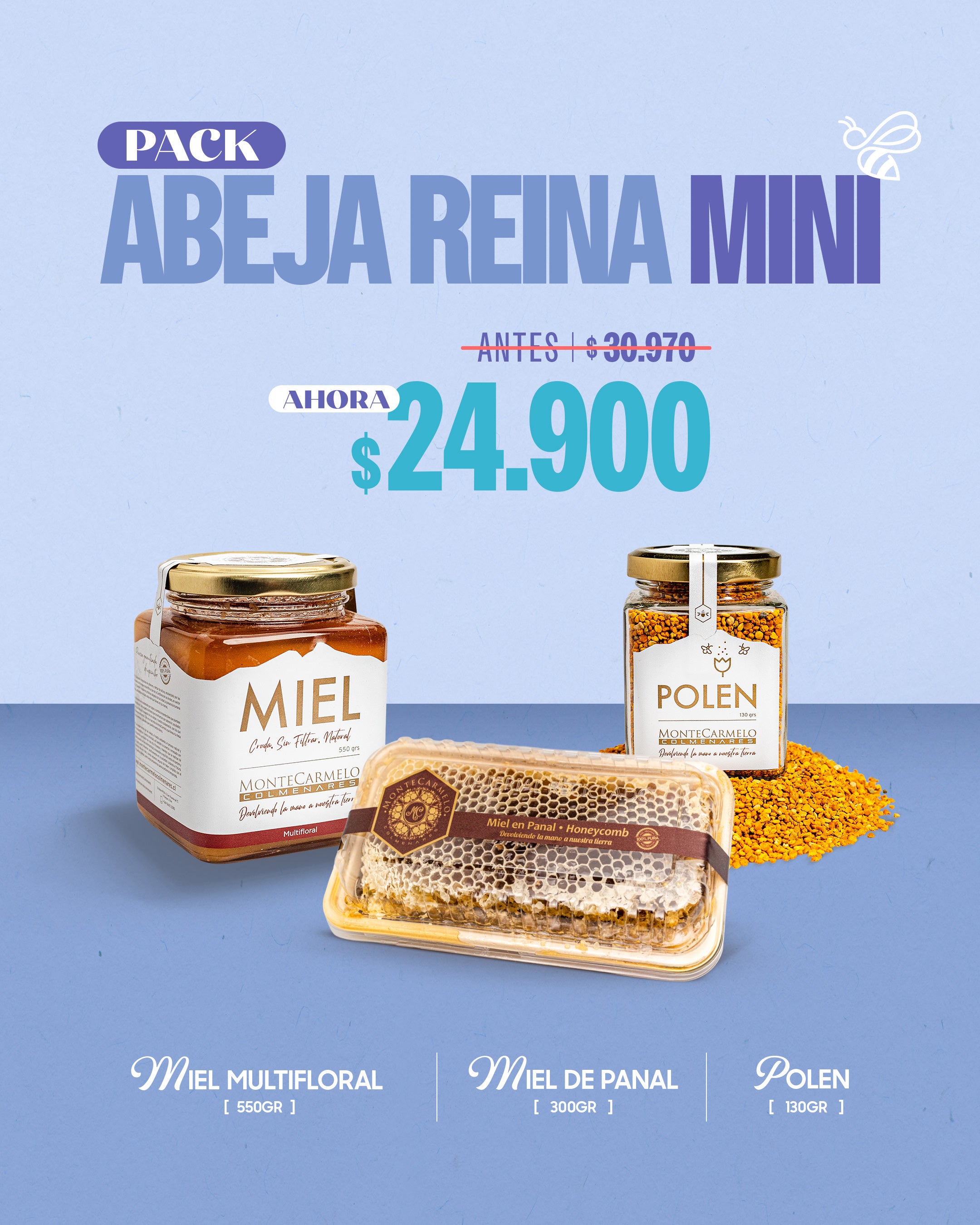 Energía, nutrición y dulzura cruda en versión mini