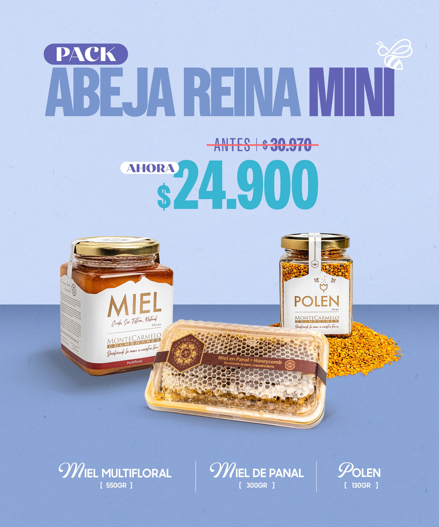 Energía, nutrición y dulzura cruda en versión mini